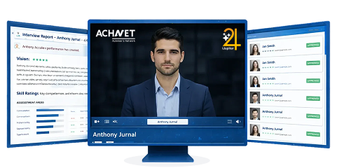 AI video interview interface powered by iJupiter at UNLEASH 2026